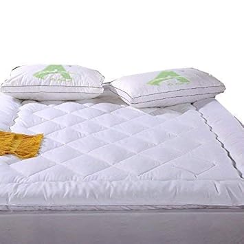 AMZ Finest Imported Quality 500 GSM Super Microfiber Mattress Padding/Topper for Home (72 x 78 Inches, White)