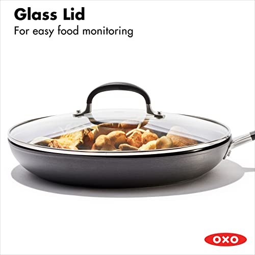 OXO Good Grips 12" Frying Pan Skillet with Lid, 3Layered German