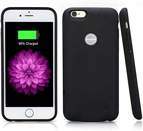 IPhone 6s Battery Case, IPhone 6 Battery Case Charger, Smaiphone Ultra Slim External Protective Battery Juice Power Bank Charger 2500mAh for Standard Apple iPhone 6/6S 4.7 Inch (Black)