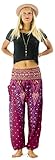Tori Wear Women's Smocked Waist Baggy Bohemian Harem Pants