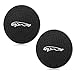 monochef Auto Sport 2.75 Inch Diameter Oval Tough Car Logo Vehicle Travel Auto Cup Holder Insert Coaster Can 2 Pcs Pack (Fit Ja guar)
