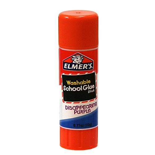 Elmer's Disappearing Purple School Glue Stick, Washable, 22 Gram, 18