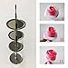 gobaker Flower Nail Decorating Nails 4 Pcs/set, Stainless Steel Cake Cupcake Decor Tools for Icing Flowers Making
