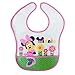 Disney Minnie Mouse Easy Wipe Toddler Bib with Crumb Catcher 4 Pack