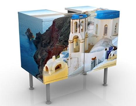 Design Waschtisch Santorini 60x55x35cm Design Waschtisch: Amazon.de