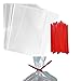 100 Clear Treat & Favor Bags | Twist Ties Included | Great For Cake Pops, Candy, Gifts, Wedding or Party Favors | Food Safe Plastic | Stronger Than Cellophane | 1.5 Mils Thickness | 4