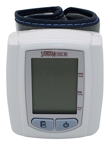 Santamedical Wrist Digital Blood pressure Monitor with Case - Large Display