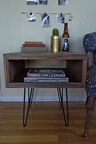 Reclaimed Wood Storage Side Table