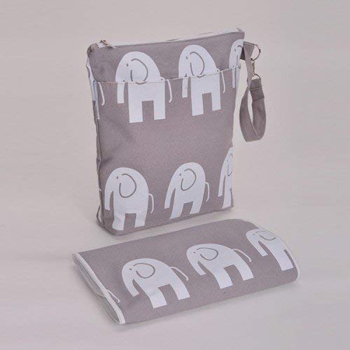 Barefoot Bambino Baby Changing Bag & Mat Diaper Bag (Elephant)