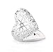 Wholesale 12 PCS Heart Shaped Photo Locket Silver Tone Aromatherapy Essential Oil Diffuser Locket Pendant Hollow Filigree Charm Pendant Bulk for Jewelry Making (Heart)