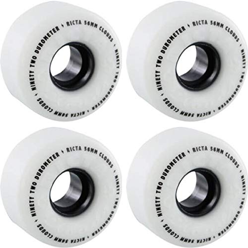 Ricta Wheels Clouds White / Black Skateboard Wheels - 56mm 9