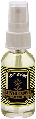 Blunt Flower Glass Bottle Oil Based Concentrated Air Freshener & Oil Burner, Egyptian Musk, 1 oz