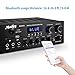 Moukey MAMP1 Wireless BT Power Amplifier System – 220W Dual Channel Sound Audio Stereo Receiver w/USB, SD, AUX, MIC in w/Echo, Radio, LED – for Home Theater Entertainment via RCA, Studio Usethumb 1