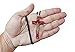Catholica Shop Religious Wear Handcrafted Cherry Wood Crucifix Corded Necklace Cross Pendant for Men and Women. Made in Brazil - 2.4 Inches