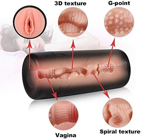 Heiyy Real Skin Feeling Mouth Fully Stróke Hánds Free Relaxation Male Intelligent Male Másterbrators Toy for Men (Color : Black)