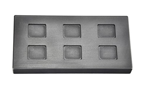 6 Cavity 1/4 oz Troy Ounce Silver Rectangle Graphite Ingot Mold For Melting Casting Refining Scrap Metal Jewelry