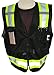 HIGH VISIBILITY BLACK/LIME VEST
