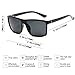 Polarized Sunglasses for Men Driving Mens Sunglasses Rectangular Vintage Sun Glasses For Men/Women Black