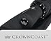 Crown Coast Black Travel Umbrella - 60 MPH Windproof Lightweight for Men Women and Kids, Compact Umbrellas