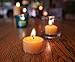 Bluecorn 100% Pure Beeswax Tealight Candles | Natural Beeswax, Yellow Tea Light | Long Burn (4-5 Hours) | Soy, Paraffin, & Fragrance Free, Bulk 48-Pack