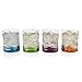 Libbey Impressions Colors Rocks Glasses, Set of 4
