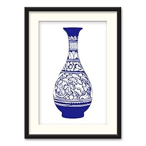 Black Paper Framed Canvas Wall Art for Living Room, Bedroom China Style Canvas Prints for Home Decoration Ready to Hanging - 23x31 inches