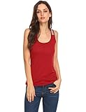 EASTHER Women's Sleeveless Sparkle Shimmer Camisole Racerback Sequined Tank Tops