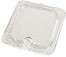 Carlisle 10317U07 StorPlus Sixth Size Polycarbonate Universal Flat Surface Notched Food Pan Lid, Clear