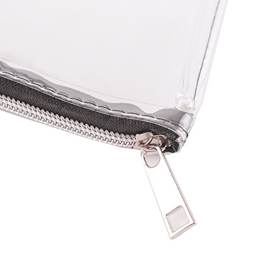Augbunny Zipper Clear Vinyl Security Bank Deposit Utility Zipper Coin Bag Check Wallet Money Organizer pouch 4-pack - Thumbnail 3
