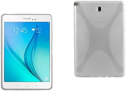 MAKEIT Tab A 9.7 Case,X Design Slim TPU Gel Rubber Soft Skin Case Cover for Sasmung Galaxy Tab A 9.7 T550 + Stylus Pen (Clear)