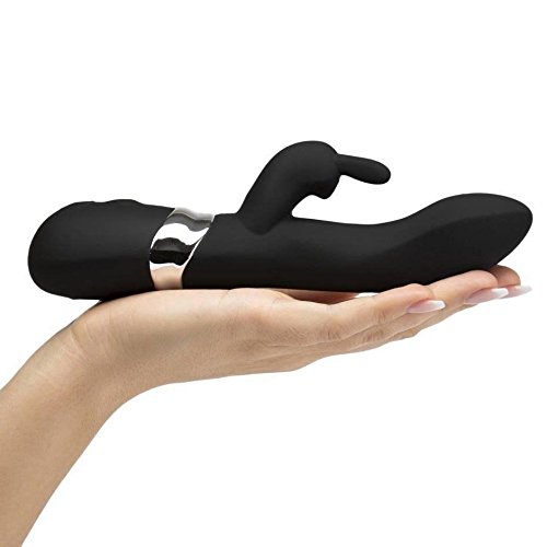 Black Silicone Rechargeable Clit G-spot Vibrato
