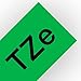 Brother Laminated Tape Black on Green, 18mm (TZe741)