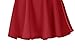 Women's Basic Versatile Stretchy Flared Casual Mini Skater Skirt (X-Large, Red)
