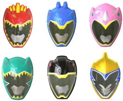 Amazon お面 獣電戦隊 キョウリュウジャー 6種セット レッドカーニバル ブルー ブラック グリーン ピンク ゴールド おまけ付き ままごと ごっこ遊び おもちゃ