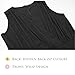 INIBUD Jumpsuits for Women Surplice Self-Tie Sesh Wide Leg Sleeveless V Neck Chiffon (Black, US M (Asian Tag L))