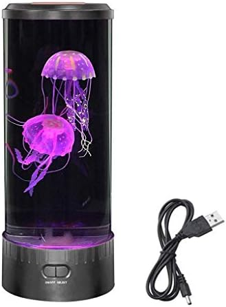 Cuiron Jellyfish Lamp, Led Desktop Simulation Jellyfish Lamp USB Colorful Led Color Home Atmosphere Night Light, RGB Fashion Light