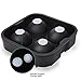 KELLM BPA free flexible Ice Ball Maker and Rubber Sphere Tray Mold Large Whiskey Ice Cube Trays Combo (set of 2)