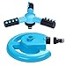 TOLOCO Garden Sprinkler, 360° Automatic Rotating Portable Lawn Sprinkler, Adjustable Gardening Supplies 3 Arm Nozzle Watering System- Water Up to 3,600 Sq. Ft. Coverage (Type 1)