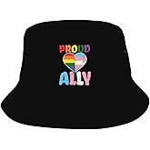 Pride Month LGBTQ Gay Pride Ally Bucket Hat Casual Fisherman Cap for Summer Unisex Sun Hat