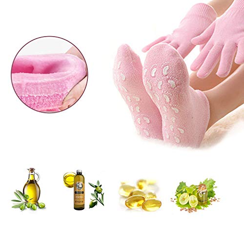 Not only is the Pinkiou Gel Lotion Socks Gloves Set a great way to pamper yourself at home, it also makes a perfect gift for your family and friends this winter. With high-quality natural silicon gel matrix infused with vitamin E and mineral oils like jojoba, grape seed, and olive oil, these socks and gloves are gentle, non-allergenic, and deeply moisturizing. We offer a 30-day warranty and 24/7 online support, so you can shop with confidence and enjoy the convenience of spa-grade skincare in the comfort of your own home.