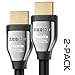 4K HDR HDMI Cable (1.5ft 2-Pack) Cinema Plus 28AWG (4K 60Hz 4:4:4 HDCP 2.2) Exceed 22.28 Gbps HDMI 2.0 Compatible with Xbox PS4 Pro nVidia AMD Apple TV 4K Roku Fire Netflix LG Sony Samsung primary