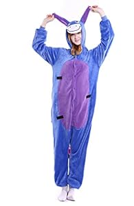 Kigurumi Costume Cosplay Sleepsuit Cartoon Lounge Wear Pajamas Halloween Pajamas (S, Eeyore)