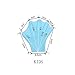 Kangkang@ Swimmers Web Training Equipment Paddles Imitation Duck Palm Diving Gloves Water Gear Silicone Swim Webbed Gloves for Kids (Blue, S)