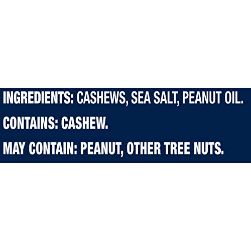 PLANTERS DELUXE SALTED WHOLE CASHEWS, PARTY SNACKS, PLANT-BASED PROTEIN, QUICK SNACK FOR ADULTS, AFTER SCHOOL SNACK, ROASTED CASHEW FLAVORED WITH SEA SALT, BULK NUTS, KOSHER, 1 LB 2.25OZ CANISTER