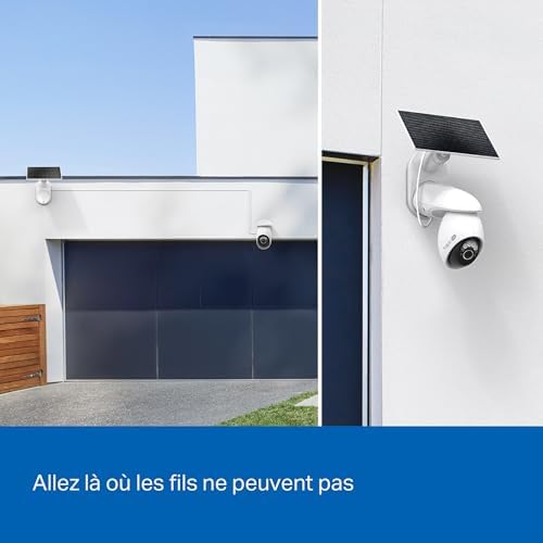 TP-Link Tapo 4K Camera Exterieur sans Fil Solaire 360° Suivi IA,C660 KIT