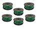 KHY 6-Pack Auto feed Replacement Trimmer Spools for Black & Decker GH3000 Pre-wound for single line trimmers