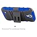 Galaxy S4 Case, Zenic(TM) Hybrid Dual Layer Armor Defender Full-body Protective Case Cover with Kickstand & Belt Clip Holster Combo for Samsung Galaxy S4 i9500 (Dark Blue)