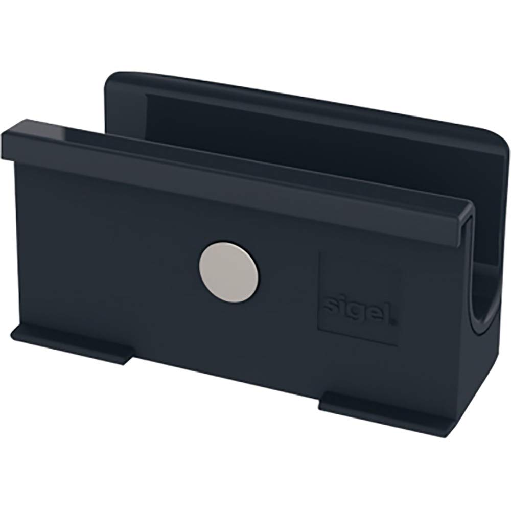 SIGEL GL800 Pen Holder, 7.5 x 3.7 x 3.5, for Glass magnetic Boards, anthracite