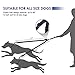 Dual Dog Leash 360° No Tangle Double Handle Leash Dog Walking Training Leash Reflective Adjustable Dog Leash for 2 dogs up to 180 lbs, with waste bag dispenser