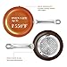SHINEURI Nonstick Ceramic Copper 10 Pieces Cookware Set, Aluminum Pots and Frying Pans Set,Sauce pan with Handle & Lid and Steamer for Induction, Gas, Electric and Stovetops